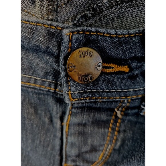 Jolt Low Rise skinny  Jeans Vintage Y2K 90s Size 7 Blue Dark Wash Pockets - Picture 7 of 11